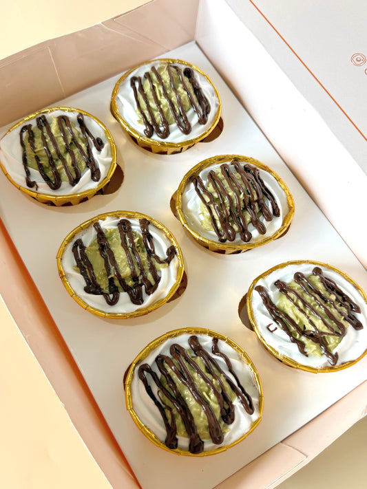 Pistachio-Kunafa Tres Leches Cupcakes